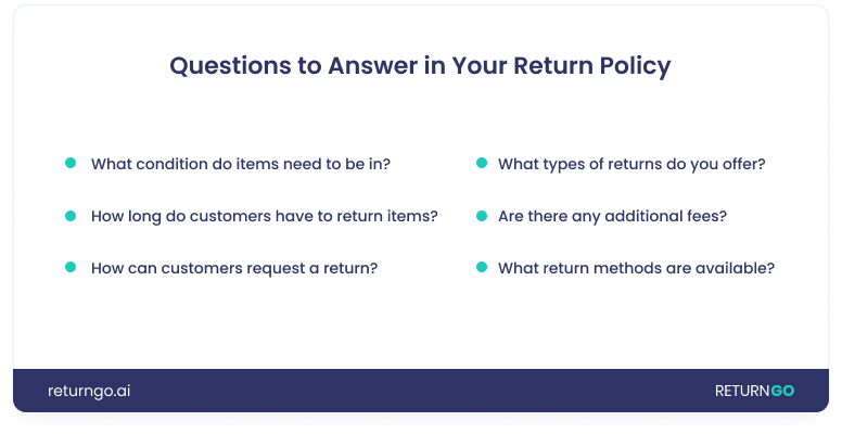 returngo page optimization return policy