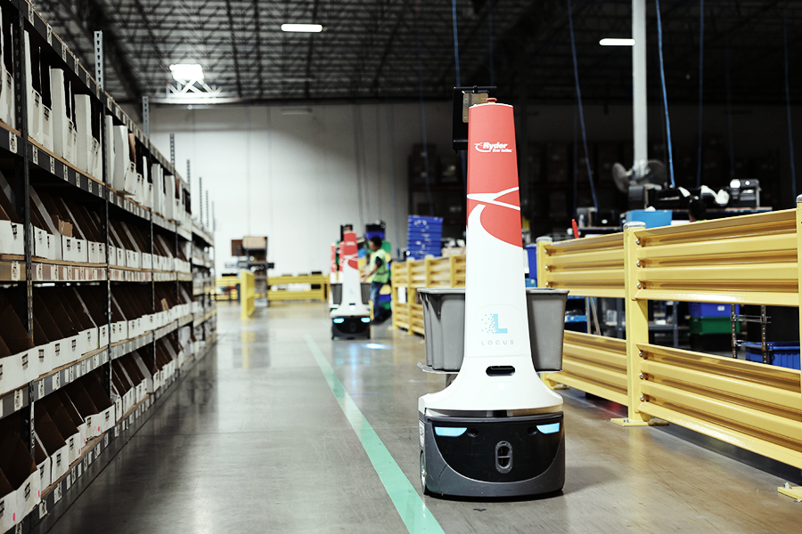 robot in warehouse